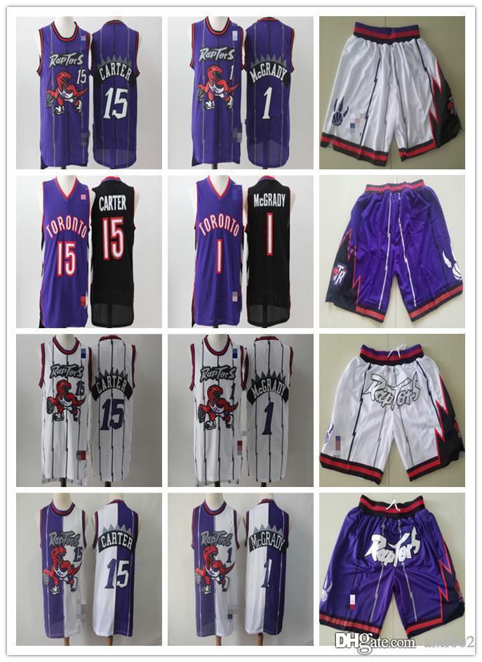 Mens Toronto Raptors 15 Vince Carter 1 Tracy McGrady purple white Basketball Shorts Basketball Jerseys, Black;red
Mens Toronto Raptors 15 Vince Carter 1 Tracy McGrady purple white Basketball Shorts Basketball Jerseys, Black;red