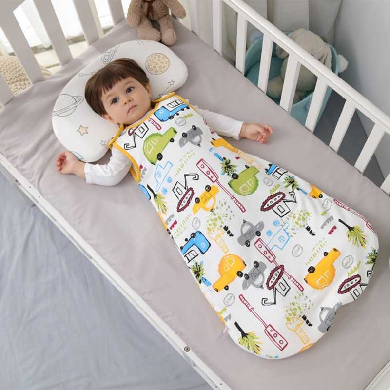 born Zipper Sleepsack Wrap Baby Short Sleeve Cotton Sleeping Bag Blanket Bedding 211025