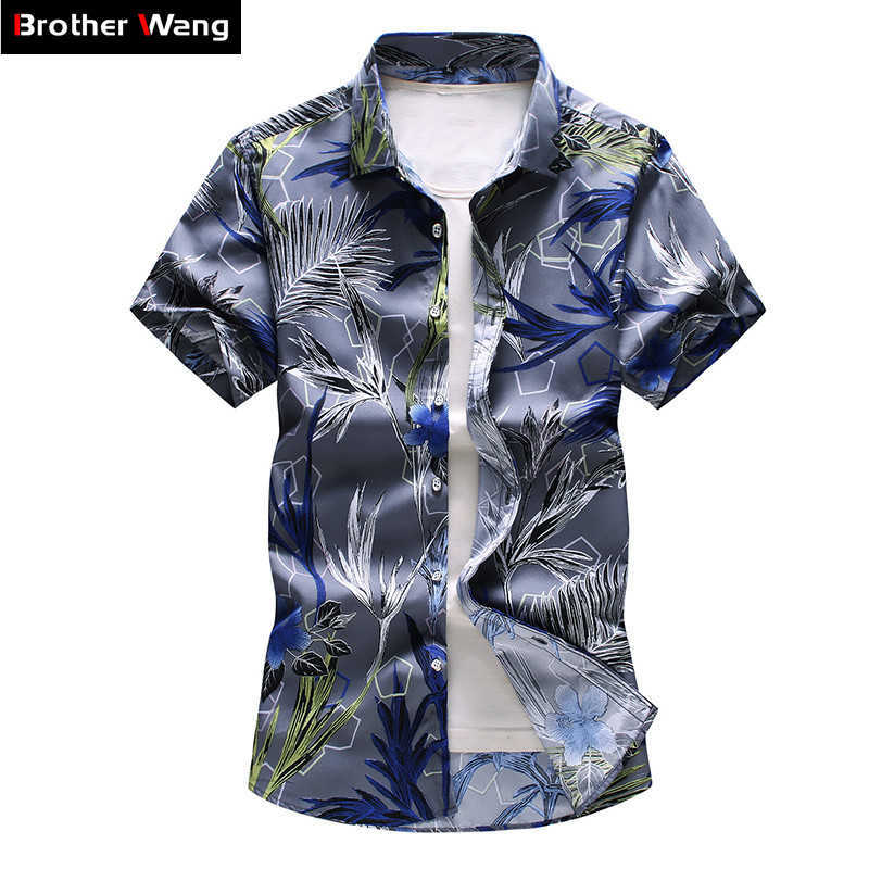 16 Color Men's Floral Shirt Summer Fashion Casual Hawaii Printing Short Sleeve Male Brand Plus Size 5XL 6XL 7XL 210721, 9019-blue
16 Color Men's Floral Shirt Summer Fashion Casual Hawaii Printing Short Sleeve Male Brand Plus Size 5XL 6XL 7XL 210721, 9019-blue
