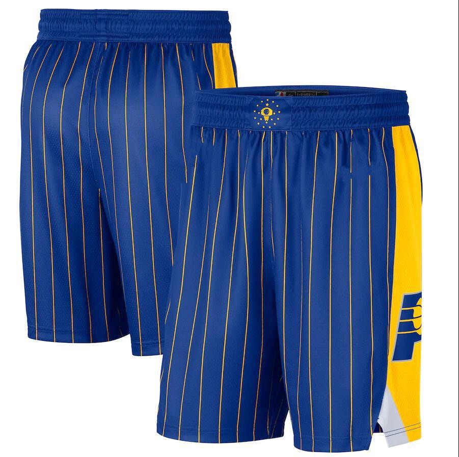IndianaPacersMEN 2020/21 City Swingman basketball Shorts Blue