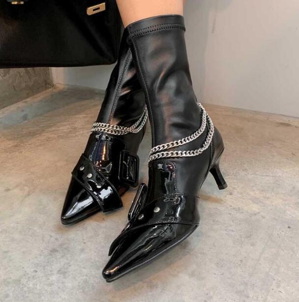 boots woman fashions black pearls buckle 6 in short women's boots pointed toe retro rivets ankle ookz
boots woman fashions black pearls buckle 6 in short women's boots pointed toe retro rivets ankle ookz