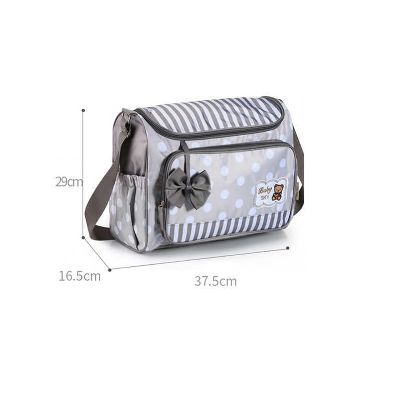 4Pcs/Set Diaper Bag Large Capacity Messenger Travel Multifunctional Maternity Mother Handbag Baby Care Nappy Nursing 210907