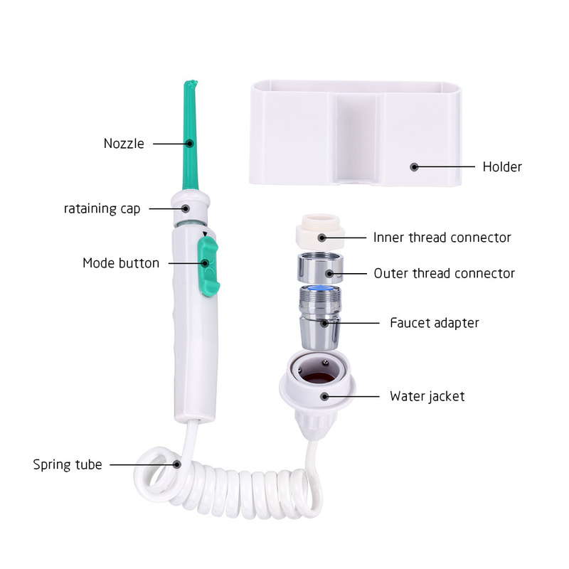 Water Dental Flosser Faucet Oral Irrigator Floss Pick Irrigation Teeth Cleaning Machine 220225
