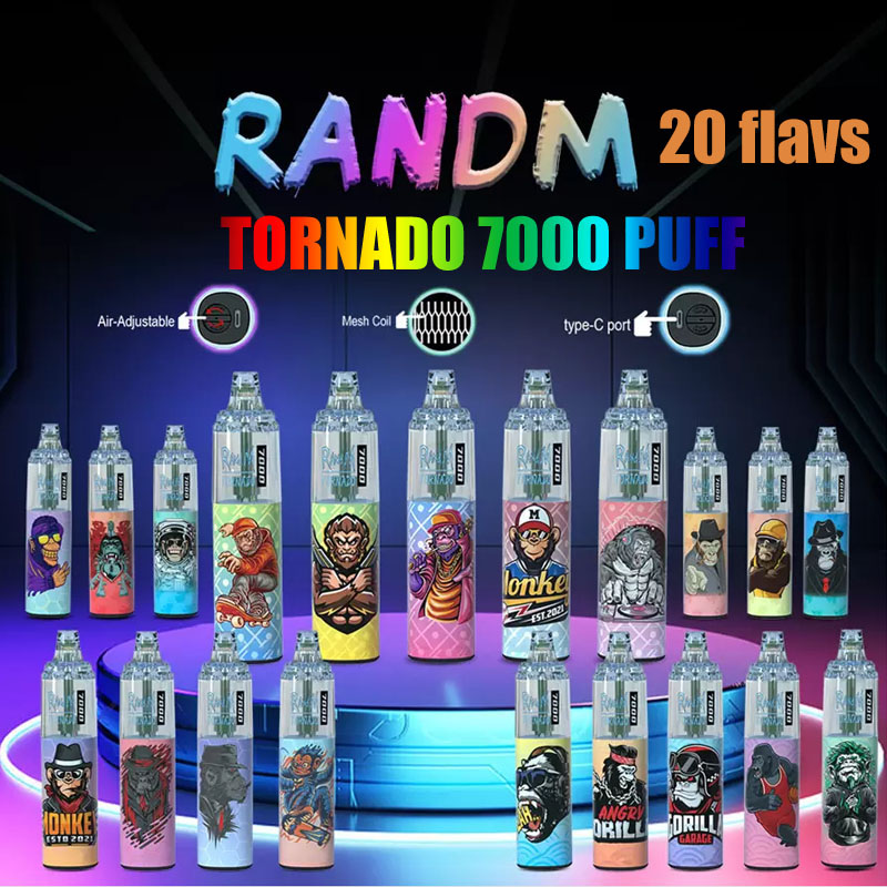 RandM Tornado 7000 Puffs Disposable Vape Pen Electronic Cigarettes 14ml Pod With Mesh Coil Air Flow Control 20 Colors Rechargeable Battery Dazzle
RandM Tornado 7000 Puffs Disposable Vape Pen Electronic Cigarettes 14ml Pod With Mesh Coil Air Flow Control 20 Colors Rechargeable Battery Dazzle