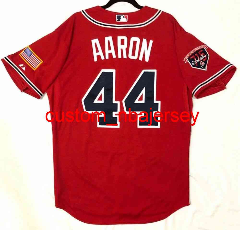 Custom ATLANTA HANK AARON COOL BASE Jersey HALL OF FAME PATCH Stitched Add Any Name Number XS-6XL Men Women Youth Baseball Jersey, Black
Custom ATLANTA HANK AARON COOL BASE Jersey HALL OF FAME PATCH Stitched Add Any Name Number XS-6XL Men Women Youth Baseball Jersey, Black