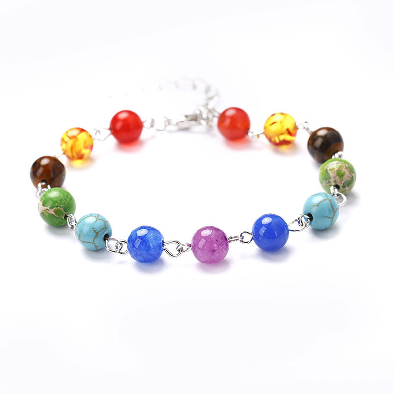 8mm Natural Stone Link Chain Beaded Yoga Bracelets Handmade Energy Charm Party Club Jewelry For Women Girl
8mm Natural Stone Link Chain Beaded Yoga Bracelets Handmade Energy Charm Party Club Jewelry For Women Girl