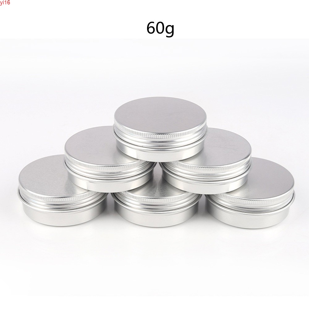 60G Silver Mini Tin Box Makeup Oil Wax Lip Balm Candle Jar Aluminium Screw Lid Pill Boxes Small Storage
60G Silver Mini Tin Box Makeup Oil Wax Lip Balm Candle Jar Aluminium Screw Lid Pill Boxes Small Storage