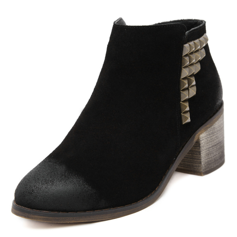 boots women suede leather qualiy pointed toe rivets shoes ladies casual autumn winter p8nr, Black
boots women suede leather qualiy pointed toe rivets shoes ladies casual autumn winter p8nr, Black