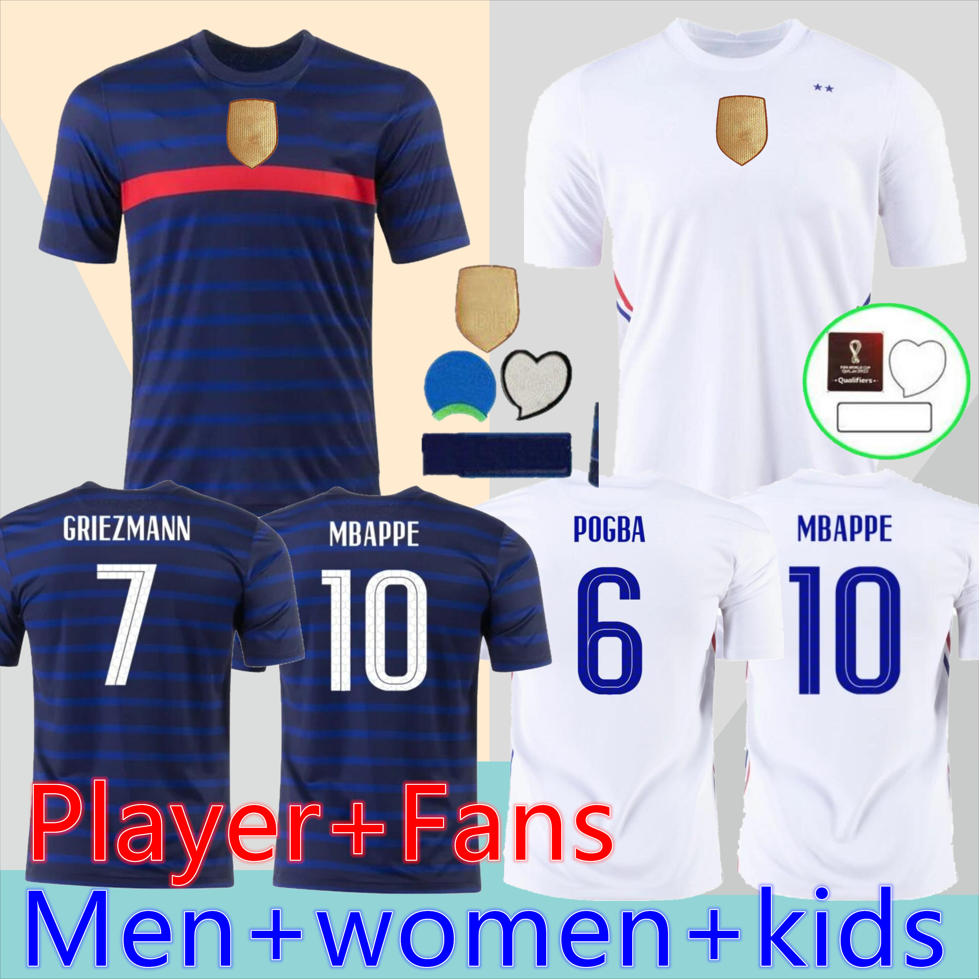 --4XL Large men+kids 2022 Francia soccer jersey MBAPPE GRIEZMANN KANTE POGBA Maillot de foot 20 2021 Kids kits PLAYER FANS women set footbal, Black;yellow
--4XL Large men+kids 2022 Francia soccer jersey MBAPPE GRIEZMANN KANTE POGBA Maillot de foot 20 2021 Kids kits PLAYER FANS women set footbal, Black;yellow