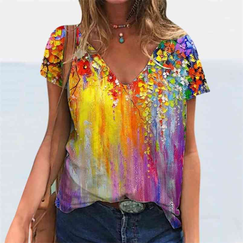 Summer Hedging Print Temperament Short-Sleeved V Neck Women' T-Shirt Casual Loose Pullover Woman Tshirts Top 210517, Purple
Summer Hedging Print Temperament Short-Sleeved V Neck Women' T-Shirt Casual Loose Pullover Woman Tshirts Top 210517, Purple