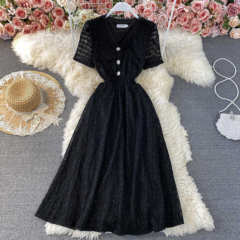 Black/Beige/Black Lace Dress Women Elegant V-Neck Short Sleeve High Waist Vestidos Party Sweet Robe Female 2021 Summer Fashion Y0603
Black/Beige/Black Lace Dress Women Elegant V-Neck Short Sleeve High Waist Vestidos Party Sweet Robe Female 2021 Summer Fashion Y0603