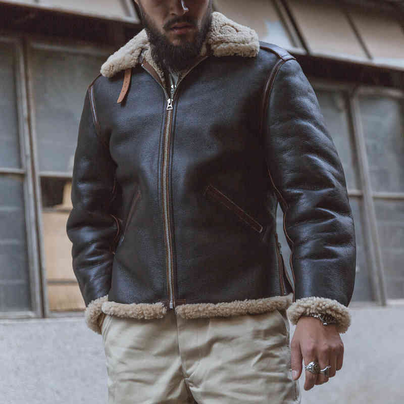 downs Bronson 1940s USAAF B-6 Flying Shearling Flight Leather Jacket For Men, Black
downs Bronson 1940s USAAF B-6 Flying Shearling Flight Leather Jacket For Men, Black