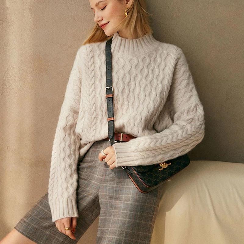 Women's Sweaters Autumn Winter Basic Oversize Thick Sweater Pullovers Women 2021 LOOSE Needle Twist Female Long Sleeve, White;black
Women's Sweaters Autumn Winter Basic Oversize Thick Sweater Pullovers Women 2021 LOOSE Needle Twist Female Long Sleeve, White;black