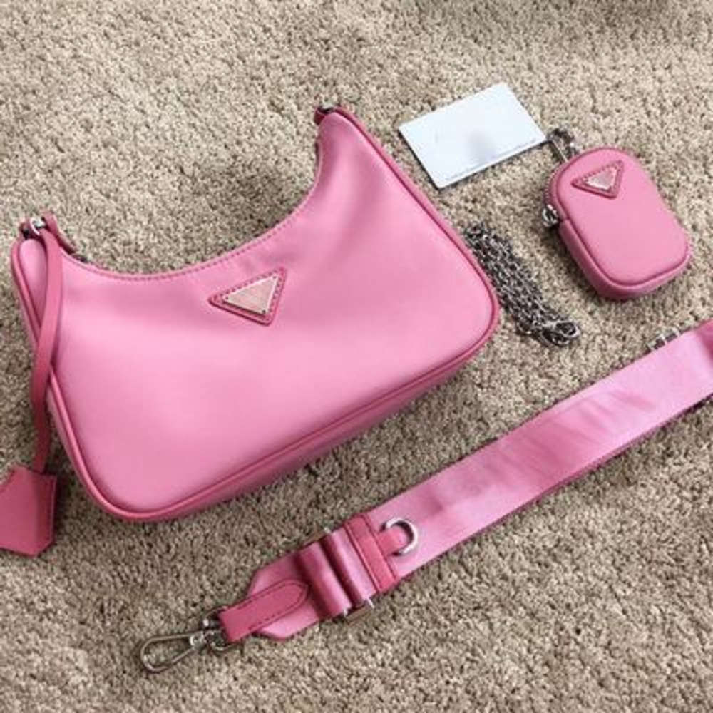 Luxurys Bags Handbags mini family's three in Designers hobo armpit nylon middle gukendou same hand cha P Zhouzhoubao123 Woman bucket bag
