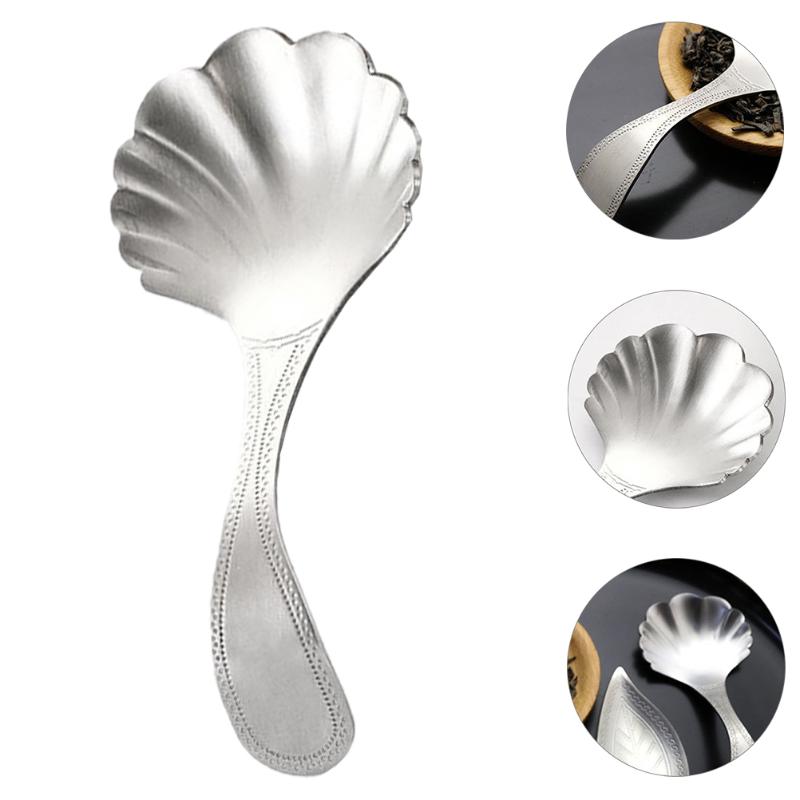 Spoons 1pc Stainless Steel Spoon Tea Scoop Shell Shape Teaspoon Exquisite
Spoons 1pc Stainless Steel Spoon Tea Scoop Shell Shape Teaspoon Exquisite
