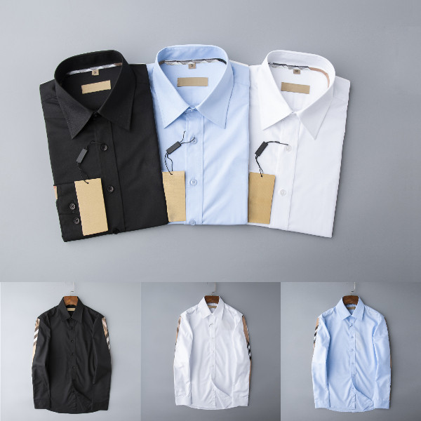 Designer men formal shirts business fashion casual shirt brand mens shirtss spring and autumn slim shirtse, White;black
Designer men formal shirts business fashion casual shirt brand mens shirtss spring and autumn slim shirtse, White;black