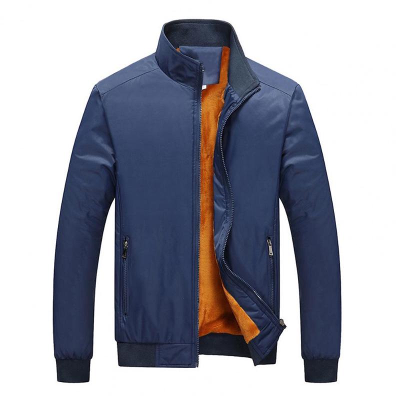 Men's Jackets Men Coat Solid Color Stand Collar All Match Zipper Winter Jacket Elastic Cuff, Black;brown
Men's Jackets Men Coat Solid Color Stand Collar All Match Zipper Winter Jacket Elastic Cuff, Black;brown