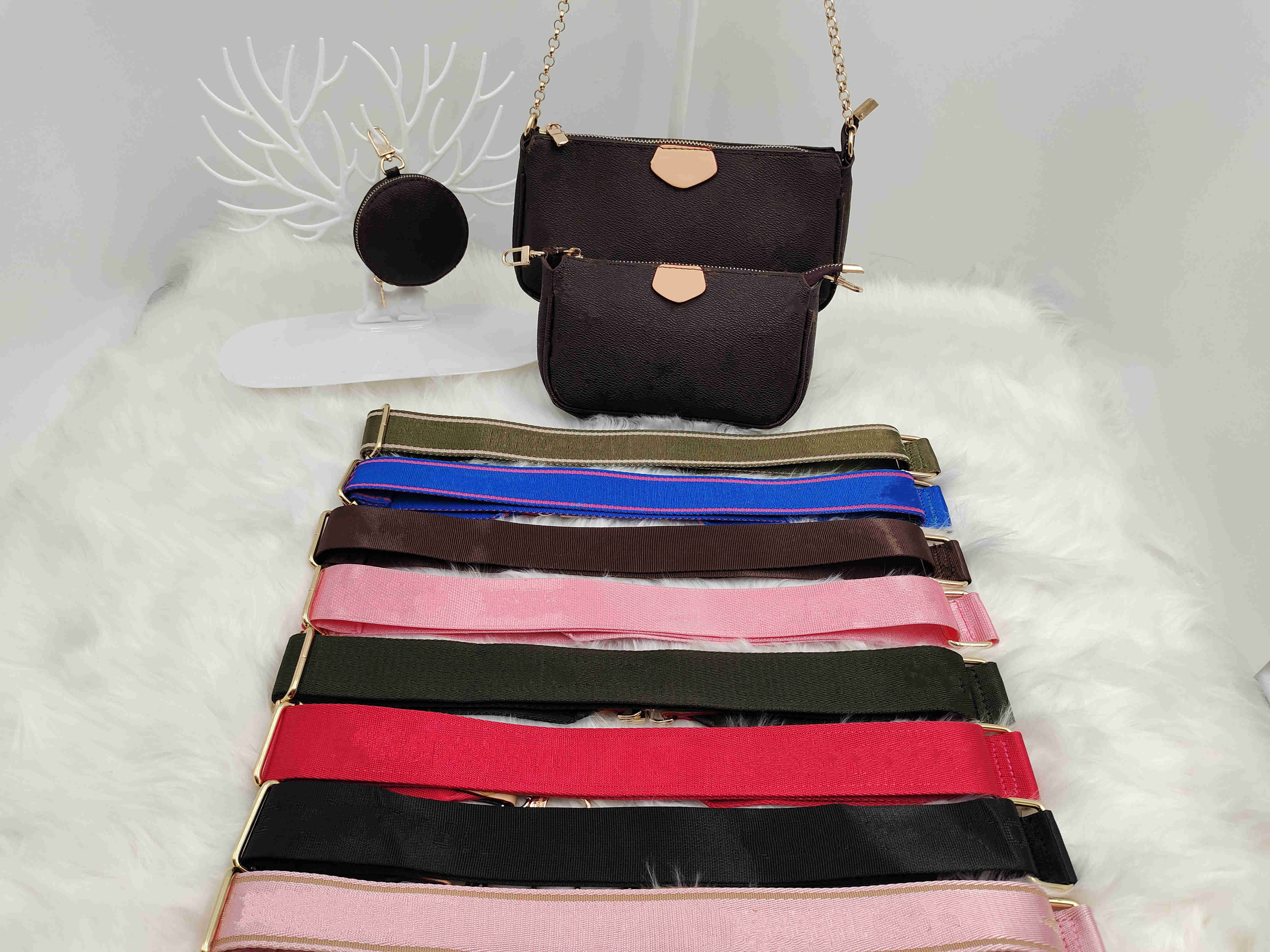 2022 Brand designer Shoulder Bags Multi Pochette Accessoires Purses Women Luxury Fashion Favorite Mini 3pcs set Combination Handbags Crossbody Bag, Pic
2022 Brand designer Shoulder Bags Multi Pochette Accessoires Purses Women Luxury Fashion Favorite Mini 3pcs set Combination Handbags Crossbody Bag, Pic
