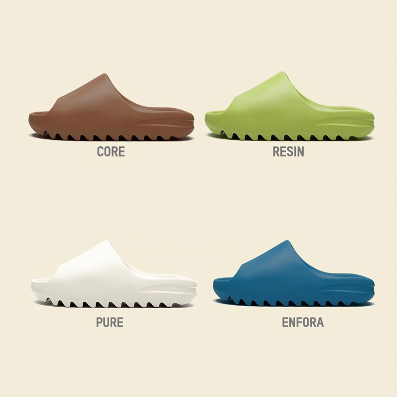 Kanye West Slipper Men Women kids Slide Bone Earth Brown Desert Sand Resin CORE PURE ENFORA Sandals 3D EVA Foam Runner for sale Size Eur35-46