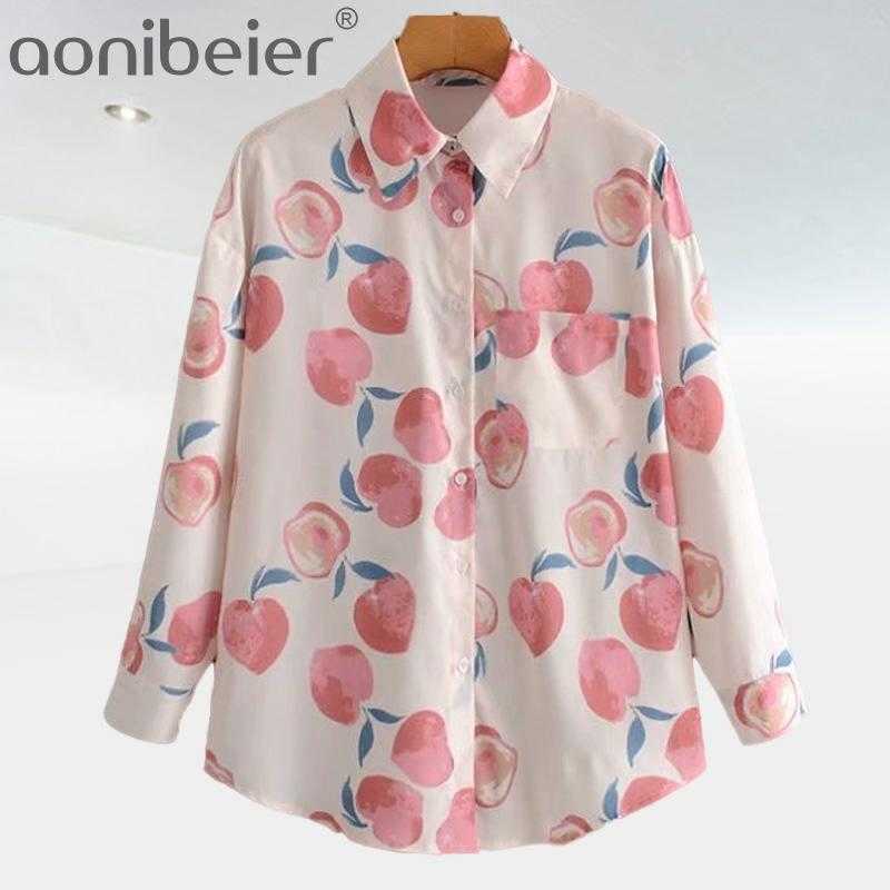 Women Flower Print Blouse Vintage Long Sleeve Turn-Down Collar Casual Tops Loose Office White Shirts Plus Size 210604, Pink
Women Flower Print Blouse Vintage Long Sleeve Turn-Down Collar Casual Tops Loose Office White Shirts Plus Size 210604, Pink