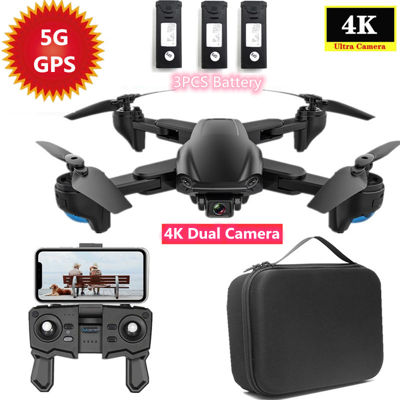 Aerial Photography 4K Dual Camera Smart Follow Me Foldable RC Quadcopter 5G 4K GPS RC Drone GPS Postioning Optical Flow rc toys, No bag 1battery
Aerial Photography 4K Dual Camera Smart Follow Me Foldable RC Quadcopter 5G 4K GPS RC Drone GPS Postioning Optical Flow rc toys, No bag 1battery