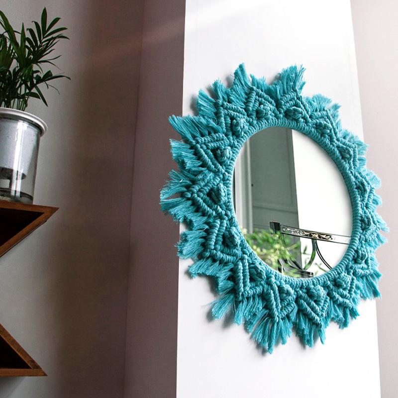 Mirrors Macrame Mirror Fringe Round Art Boho Decor For Apartment Living Room Bedroom Home Wall
Mirrors Macrame Mirror Fringe Round Art Boho Decor For Apartment Living Room Bedroom Home Wall