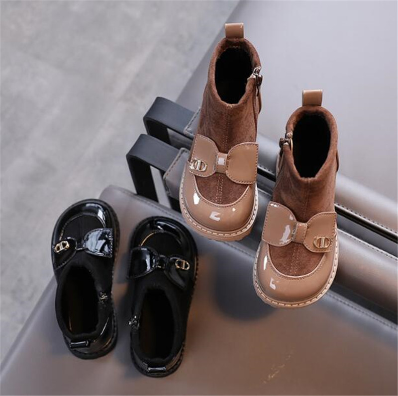 2022 Winter New Girls Short Boots Princess Plus Velvet Cotton Shoes Fashion Casual Warm Soft Sole Girl Baby Martin Boots Children Shoes, Black
2022 Winter New Girls Short Boots Princess Plus Velvet Cotton Shoes Fashion Casual Warm Soft Sole Girl Baby Martin Boots Children Shoes, Black