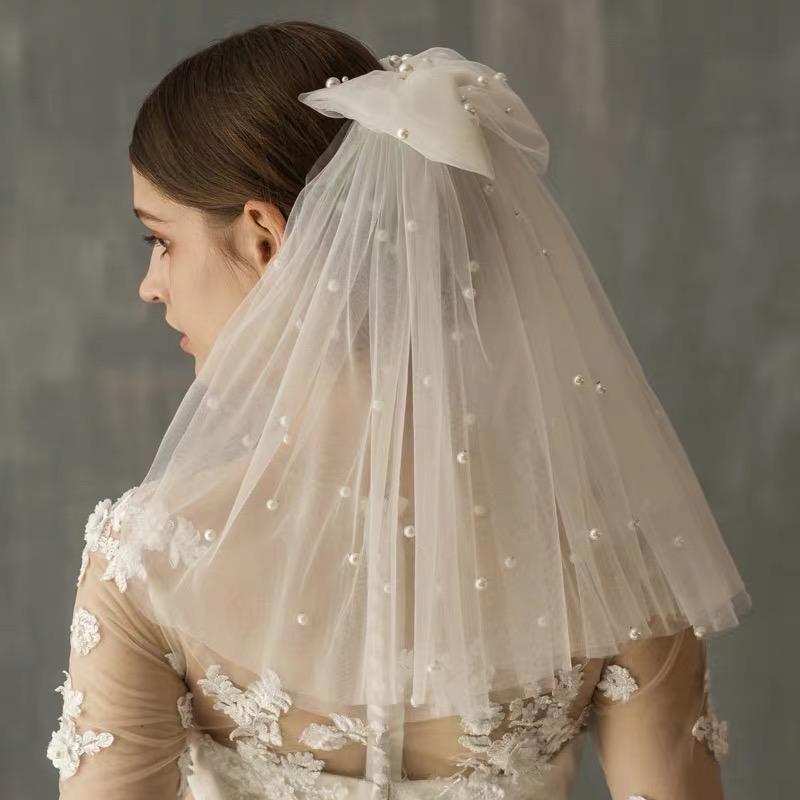 Bridal Veils Wedding Accessories Short Pearl Beads Veil White Ivory One Layer With Comb Velos De Noiva
Bridal Veils Wedding Accessories Short Pearl Beads Veil White Ivory One Layer With Comb Velos De Noiva