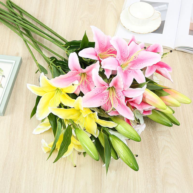 Decorative Flowers & Wreaths 80cm Lily Fake Flower Living Room Dining Entrance Decoration Peony Shooting Scene Props Silk Cloth
Decorative Flowers & Wreaths 80cm Lily Fake Flower Living Room Dining Entrance Decoration Peony Shooting Scene Props Silk Cloth