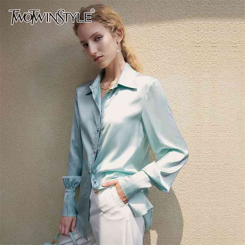 Mint Elegant Shirts For Women Lapel Lantern Long Sleeve Vintage Straight Blouses Female Fashion Spring Clothes 210524
Mint Elegant Shirts For Women Lapel Lantern Long Sleeve Vintage Straight Blouses Female Fashion Spring Clothes 210524