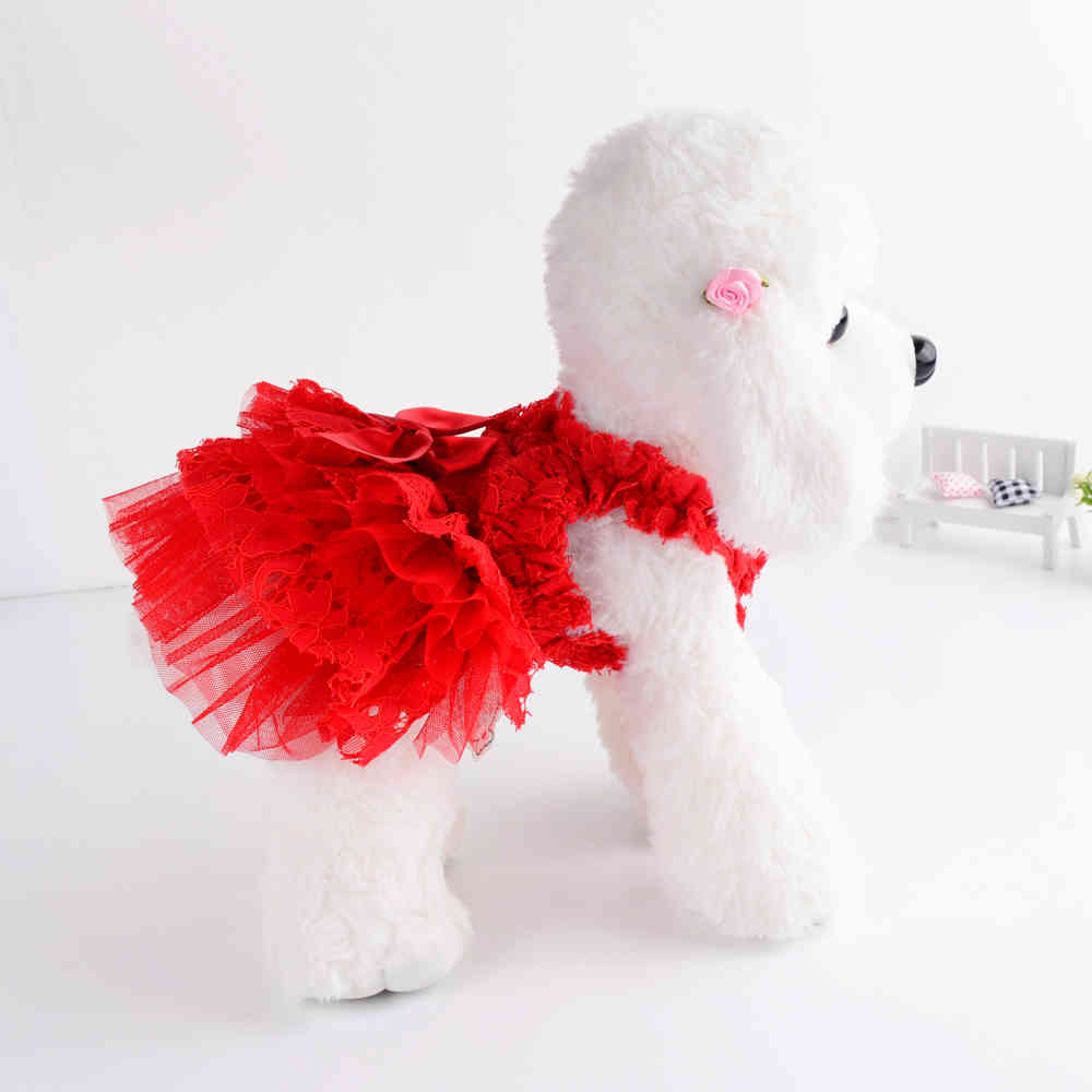 Small Dog Wedding Princess Pet Clothes Bow knot Puppy Cat Party Dress Pomeranian Chihuahua Yorksies Costume Dropshipping LJ200923