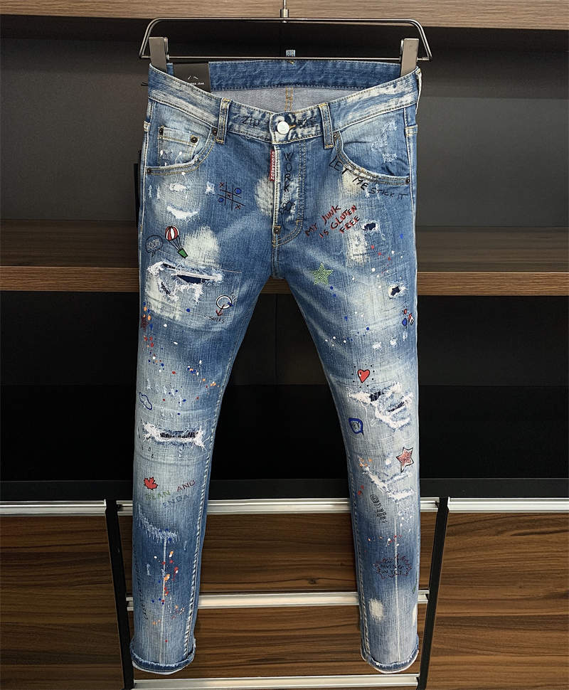 2021 New Arrivals D2 Mens Luxury Designer Denim Jeans Holes Trousers Dsquare Biker Pants Men's Clothing 9806
2021 New Arrivals D2 Mens Luxury Designer Denim Jeans Holes Trousers Dsquare Biker Pants Men's Clothing 9806