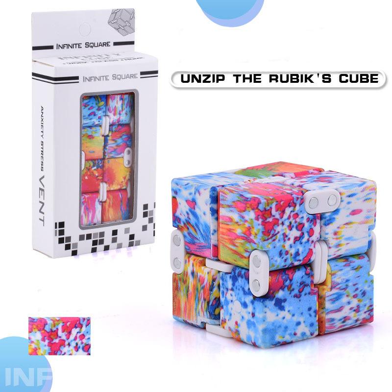 17 Camo Infinity Mini Toys Kids Magic Blocks Adults Finger Anxiety Stress Relief Decompression