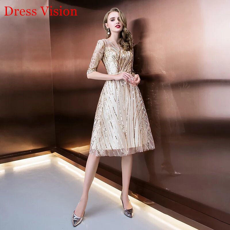 Robe De Soiree Sequin O-Neck Evening Dresses Half Sleeve Women Party Gowns Lace Up, White
Robe De Soiree Sequin O-Neck Evening Dresses Half Sleeve Women Party Gowns Lace Up, White