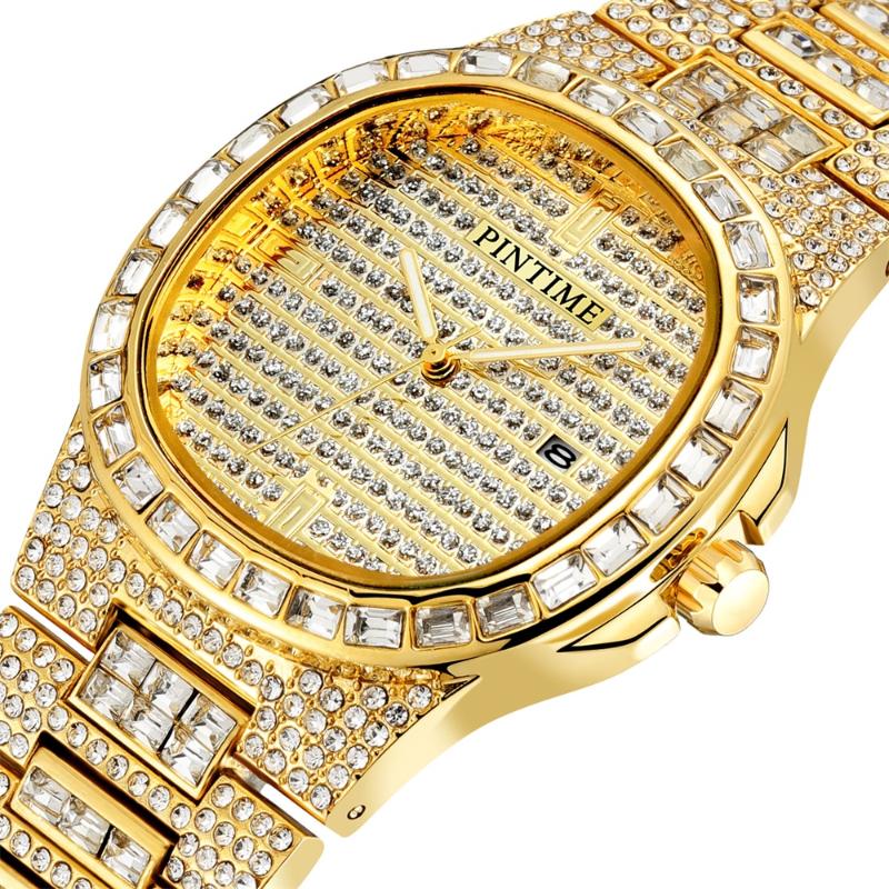 Gold Fashion Men Women Watch Baguette Full Diamond Iced Out Party Watches Stainless Steel Quartz Couple Gift Wristwatch Wristwatches
Gold Fashion Men Women Watch Baguette Full Diamond Iced Out Party Watches Stainless Steel Quartz Couple Gift Wristwatch Wristwatches