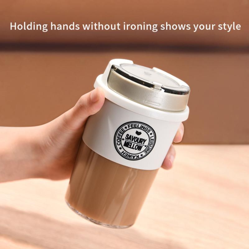 Water Bottles 300ML Portable Coffee Cup With Lid Transparent Thick Plastic Tritan Latte Milk Juice Outdoor Creative European Style
Water Bottles 300ML Portable Coffee Cup With Lid Transparent Thick Plastic Tritan Latte Milk Juice Outdoor Creative European Style