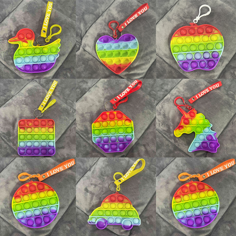 Fidget Toys Key chain bubble Rainbow Pioneer puzzle silicone decompression anti stress relief toy ball funny shapes gG4WRGNC
Fidget Toys Key chain bubble Rainbow Pioneer puzzle silicone decompression anti stress relief toy ball funny shapes gG4WRGNC