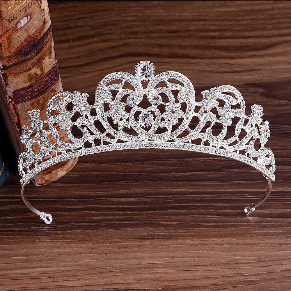 Princess Diana Crown New European Bride Wedding Accessories Grade AAA Zircon Crystal Rhinestones Bridal Crown Tiara Headdress H0827