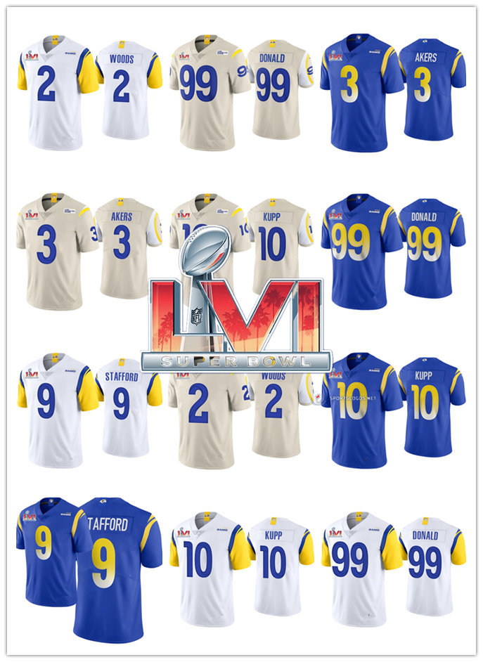 2022 Los Angeles''Rams''Men Aaron Donald Super football Bowl LVI Matthew Stafford Jalen Cooper Kupp Woods football Jerse, Black
2022 Los Angeles''Rams''Men Aaron Donald Super football Bowl LVI Matthew Stafford Jalen Cooper Kupp Woods football Jerse, Black