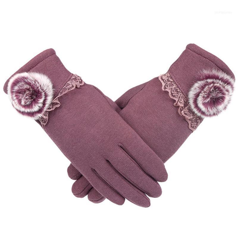 Winter Fashion Women Hairball Lace Warm Touch Screen Cycling Glove Female Breathable Cotton Knit Plush Inside Driving Mitten I311
Winter Fashion Women Hairball Lace Warm Touch Screen Cycling Glove Female Breathable Cotton Knit Plush Inside Driving Mitten I311