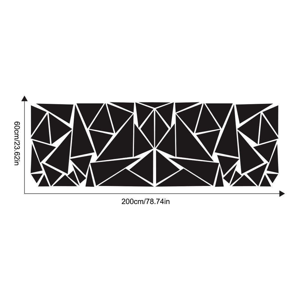 New SALE 1Pcs Universal Glossy Black Freestanding Triangle Graphics Decal Sticker for Side Body Car Accessories Dropshipping