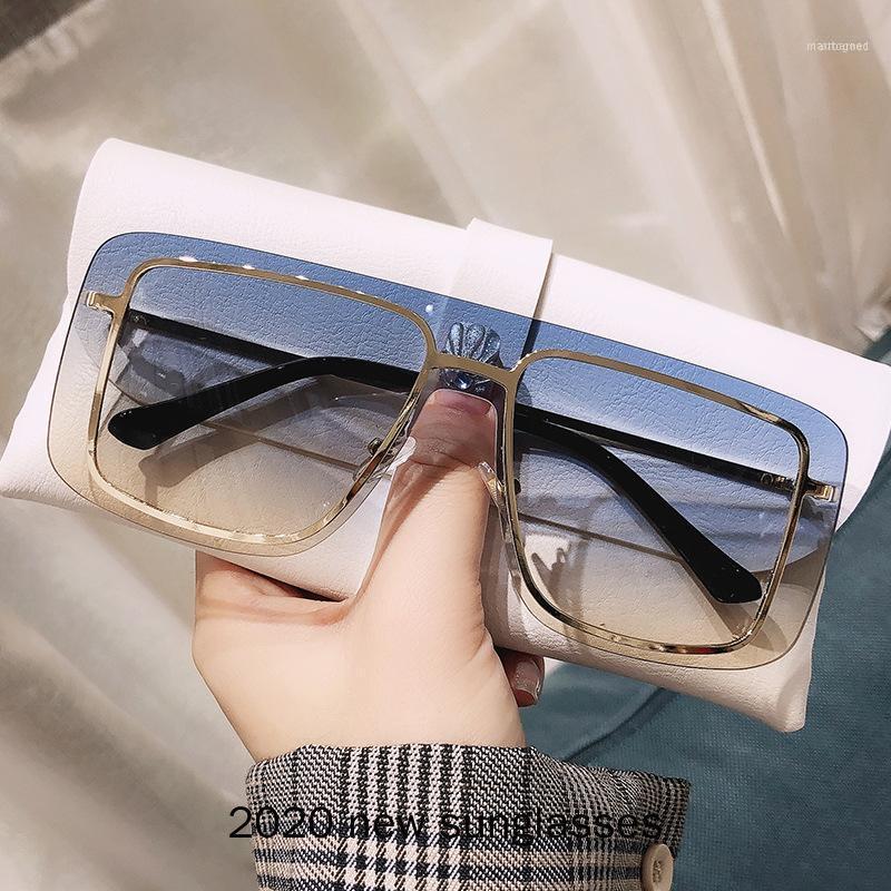 Sunglasses 2021 Oversized Women Brand Designer Blue Square Lens Sun Glasses Men Shades Alloy Frame Green Pink NX1
Sunglasses 2021 Oversized Women Brand Designer Blue Square Lens Sun Glasses Men Shades Alloy Frame Green Pink NX1