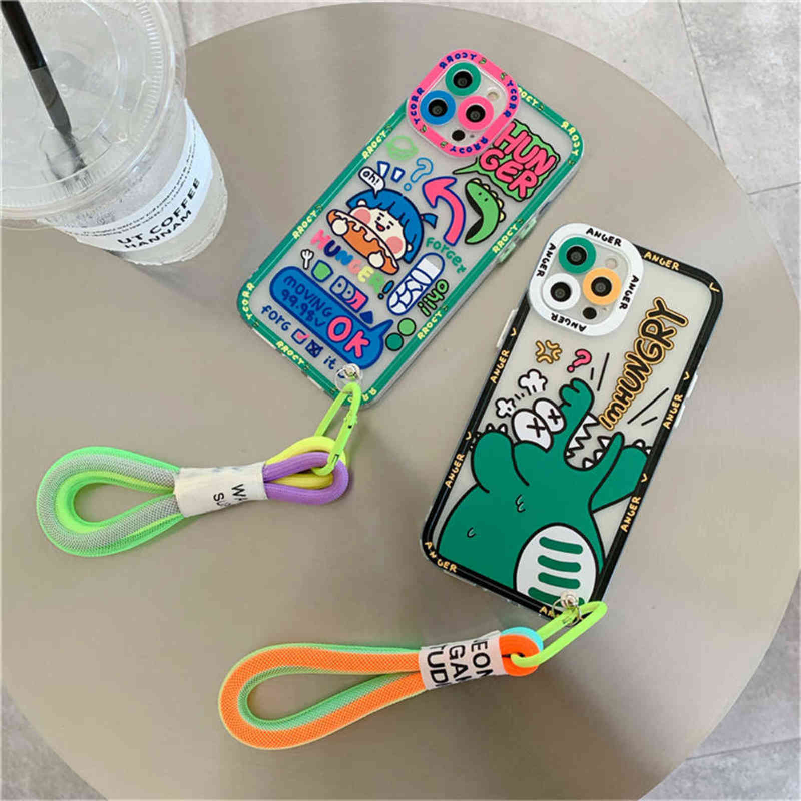 Korea Cute Graffiti label tide Cool Phone case for iphone 13 12 Pro Max 11 XR X XS Max 7 8 Plus SE2 soft Cover With Hand Strap H1112
Korea Cute Graffiti label tide Cool Phone case for iphone 13 12 Pro Max 11 XR X XS Max 7 8 Plus SE2 soft Cover With Hand Strap H1112