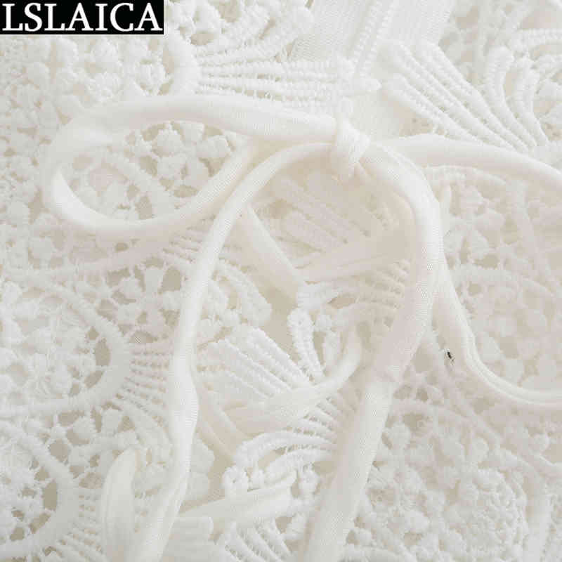 White Lace Dress Lantern Sleeve High Waist Off The Shoulder Slim Women's Summer Evening Party Club Mini Bodycon 210515