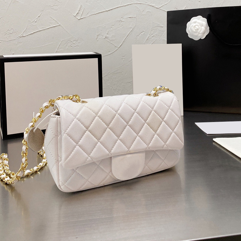 France Womens 20CM Classic Mini Flap Bags Square Cross Body Grained Calfskin Caviar Leather Shoulder Matelasse Chain Quilted Luxury Designer Girls Daily Handbags, Box
France Womens 20CM Classic Mini Flap Bags Square Cross Body Grained Calfskin Caviar Leather Shoulder Matelasse Chain Quilted Luxury Designer Girls Daily Handbags, Box