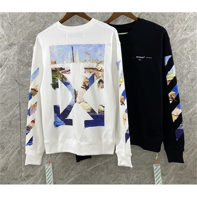Hoodies Monet Fashion Off-ow-os-white Oil Painting Round Neck Men's and Women's Sweater Casual Couple's Coat, Black
Hoodies Monet Fashion Off-ow-os-white Oil Painting Round Neck Men's and Women's Sweater Casual Couple's Coat, Black