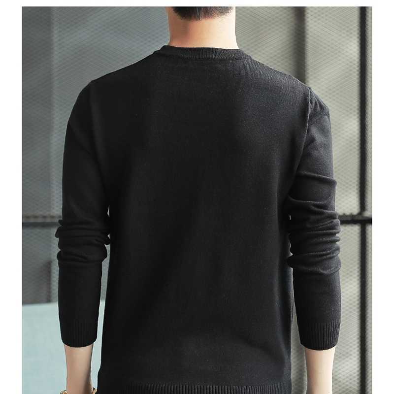Personalized men sweater regular long sleeve round neck customize advertising sweater A518 deep green grey red 211112