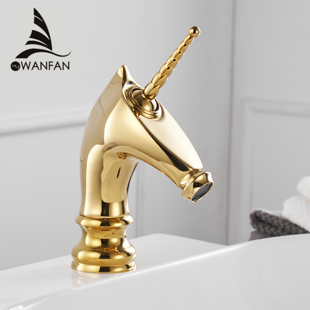 Bathroom Sink Faucets Basin Unique Fashion Horse Head Faucet Golden Brass Deck Mounted Single Long Handle Toilet Mixer Taps 855753
Bathroom Sink Faucets Basin Unique Fashion Horse Head Faucet Golden Brass Deck Mounted Single Long Handle Toilet Mixer Taps 855753