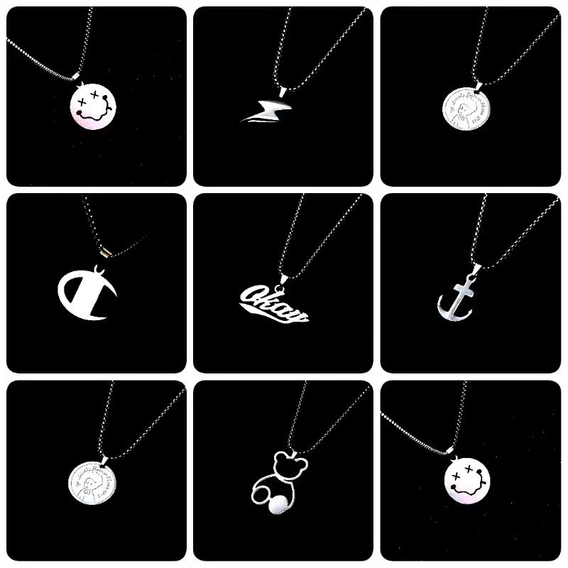Chains Designer Original 10 Kinds Of Stainless Steel Pendant Necklace Women's Men's Couple Party Jewelry, Chain Length 45 Cm, Silver 
Chains Designer Original 10 Kinds Of Stainless Steel Pendant Necklace Women's Men's Couple Party Jewelry, Chain Length 45 Cm, Silver