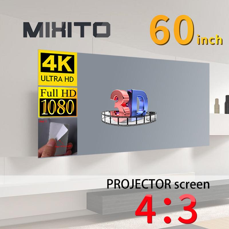 Projection Screens MIXITO 4:3 Metal Anti-Light 60 50 40 30 Inch 1080P HD Foldable Portable Movies Screen For Home Cinema Outdoor Indoor
Projection Screens MIXITO 4:3 Metal Anti-Light 60 50 40 30 Inch 1080P HD Foldable Portable Movies Screen For Home Cinema Outdoor Indoor